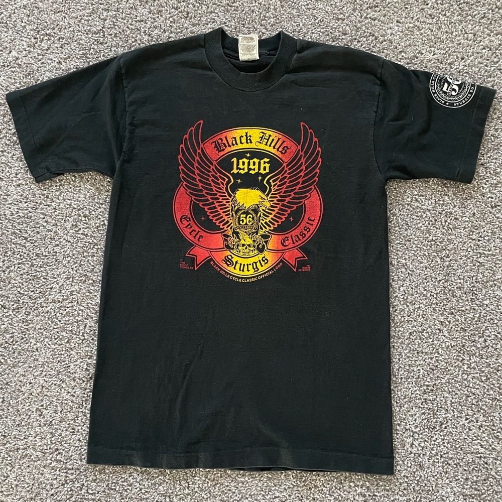vintage 1996 Sturgis t-shirt fruit of the loom sz M Heavy Cotton Single Stitch